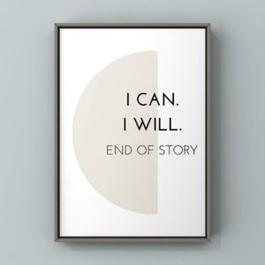 Modern minimalist boho motivational art print
